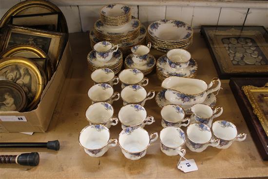 Royal Albert Moonlight Rose pattern dinner, tea and coffee service (approx 70 pieces)